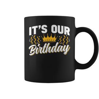 Boy Girl Twins Birthday Twin Identical It's Our Birthday Cute Celebrate Twins Twin Coffee Mug - Thegiftio UK