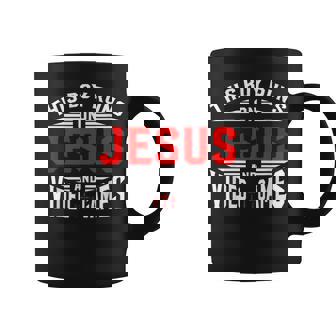 This Boy Runs On Jesus And Video Games Christian Religious Coffee Mug | Mazezy