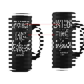 Boyfriend Fiancé Husband Just Married Est 2025 Groom Wedding Coffee Mug - Thegiftio