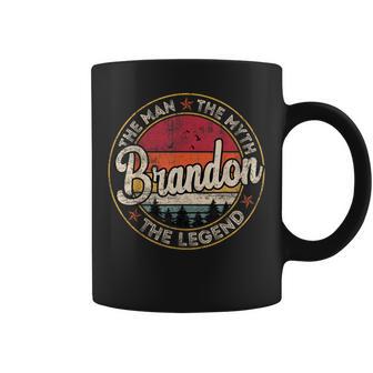 Brandon The Man The Myth The Legend Personalized Name Coffee Mug - Thegiftio