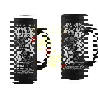 Brandon That's Who I Praise Jesus Christian Lake Merch Coffee Mug - Thegiftio