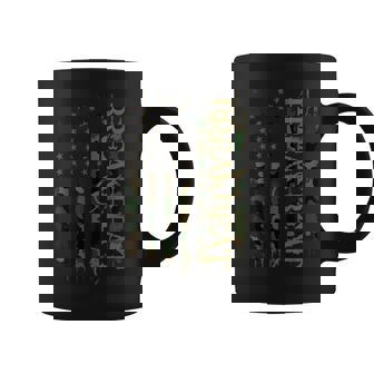 Breakbeat United States Distressed Camo w US Flag Coffee Mug | Mazezy