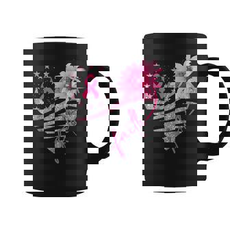 Breast Cancer Awareness Sun Flower Faith Bling Bling Coffee Mug - Monsterry