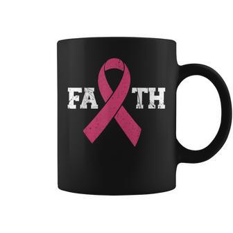 Breast Cancer Faith Breast Cancer Awareness Breast Cancer Coffee Mug - Thegiftio UK