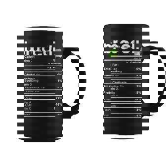 Broccoli Nutrition Facts Coffee Mug | Mazezy