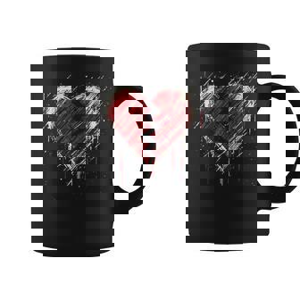 Broken Heart Alternative Grunge Goth Rock Emo Valentine Coffee Mug | Mazezy