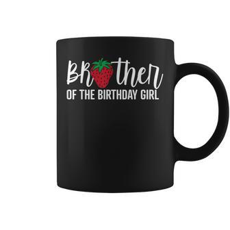 Brother Of The Birthday Girl Strawberry Bday Party Theme Coffee Mug - Thegiftio UK