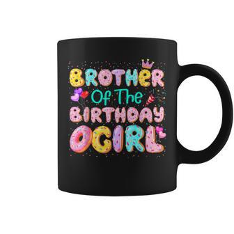 Brother Of The Birthday Girl Sweet Donut Matching Family Coffee Mug - Thegiftio UK