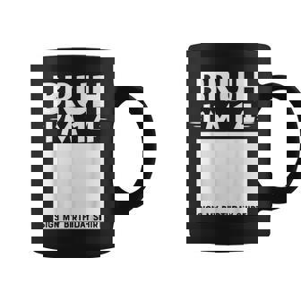 Bruh I'm 14 Year Old 14Th Birthday Boy Sign My Coffee Mug | Seseable FR