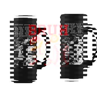 Bruh I'm 6 Baseball 6Th Family Birthday Party 6 Years Old Coffee Mug - Monsterry