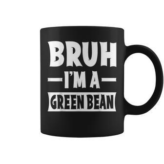 Bruh I'm A Green Bean Lazy Halloween Costume Party Coffee Mug - Thegiftio