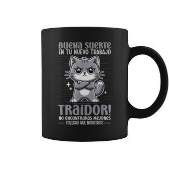 Buenauerte En Tu Nuevo Empleo Traidor Compañero De Trabajo Taza de café - Regaloses