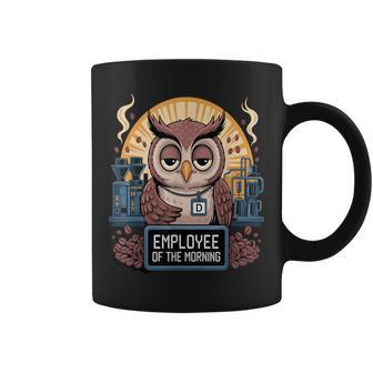 Búho Gracioso Café Trabajo Humor Energía Matutina Taza de café - Regaloses