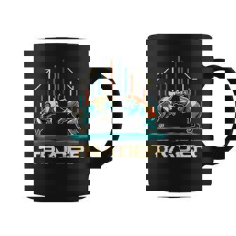 Bull And Bear Trader Stock Market Minimalist Coffee Mug | Mazezy