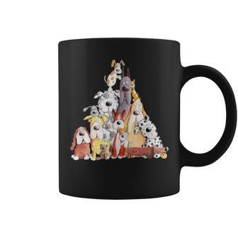 Bunter Hundehaufen I Hunde Team Hund Familie Hundefreund Tassen - Geschenkecke