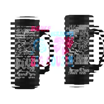 Burnouts Or Bows Big Cousin Loves You Gender Reveal Party Coffee Mug - Thegiftio