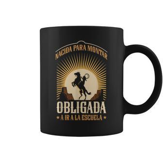 Caballo Nacida Para Montar Obligada A Ir A La Escuela Taza de café - Regaloses
