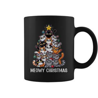 Cabrins De Noël Pour Les Amoureux Des Chats Chat Noël Amoureux Des Chats Noël Noir All Ages Léger Coupe Classique Manche Courte Col Roulé Tasse - Cadeauxyz