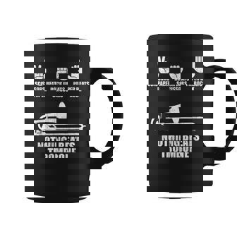 Camisa Para Banda De Música Rock Papercissors Divertida Para Amantes Del Trombón Taza de café - Regaloses