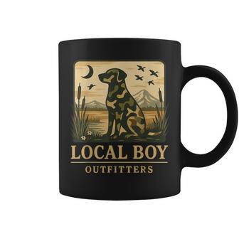 Camo Southern Local Boy Duck Hunting Black Lab Outdoor Coffee Mug | Seseable CA