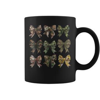Camouflage Camo Bow Girls Camo Coquette Bow Hunting Women Coffee Mug - Monsterry