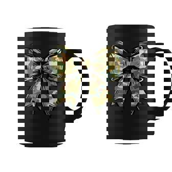 Camouflage Old Camo Bow Camo Coquette Bow For Girls Coffee Mug | Seseable CA