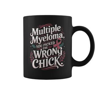 Cancer Awareness Picked A Wrong Chick Multiple Myeloma Coffee Mug | Mazezy