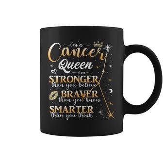 Cancer Zodiac Sign June July Birthday Girls Queen Coffee Mug - Thegiftio UK