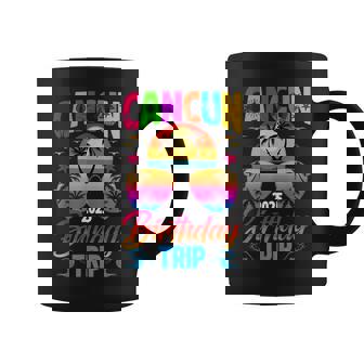 Cancun Birthday Trip 2025 Sunglasses Summer Beach Vacation Coffee Mug - Seseable