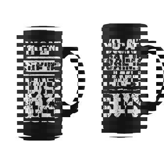 You Can't Scare Me I Have Five Boys Family Coffee Mug - Monsterry