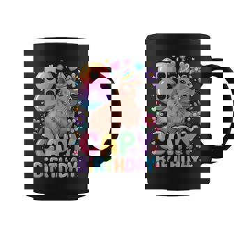 Capybara 8Th Birthday Costume Outfit Happy Birthday Coffee Mug | Seseable FR