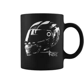Casque De Moto Avecymbole De Course Tasse - Cadeauxyz
