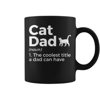 Cat Dad Definición Divertido Amante De Los Gatos Taza de café - Regaloses