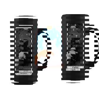 Cat Death Tarot Card Coffee Mug | Seseable FR