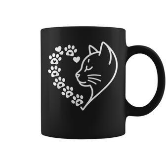 Cat Heart Lover Coffee Mug - Thegiftio UK