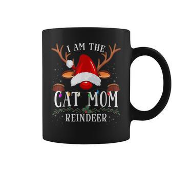 I Am The Cat Mom Reindeer Christmas Family Coffee Mug - Thegiftio