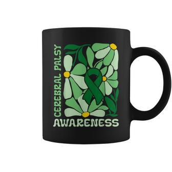 Cerebral Palsy Awareness Retro Floral Coffee Mug - Thegiftio UK