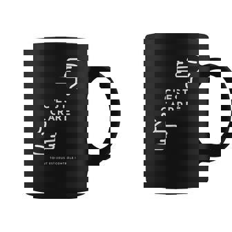 C'est Carré Tout Estous Contrôle Minimaliste Et Humour Tasse - Cadeauxyz