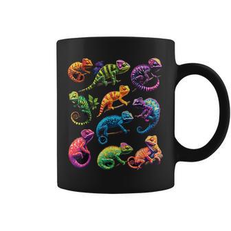 Chameleons Of The World Educational Reptile Lizard Lover Coffee Mug | Mazezy