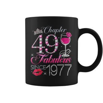 Chapter 49 Fabulous Since 1977 49Th Birthday Queen Diamond Coffee Mug - Thegiftio UK
