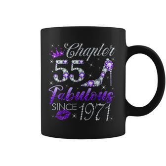Chapter 55 Fabulous Since 1971 55 Years Old Lady Girls Coffee Mug - Thegiftio UK