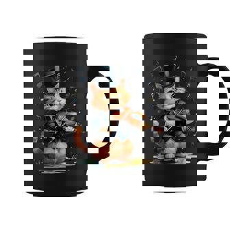 Chat Mignon Jouant Duiolon –Érie Animaux & Musique Tasse - Cadeauxyz