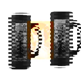 Chatamouraï Katana Japonais Coucher Deoleil Guerrier Tasse - Cadeauxyz