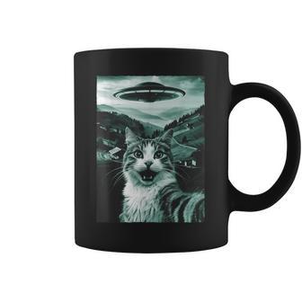 Chatelfie Extraterrestre Ovni Humour Drole Chat Tasse - Cadeauxyz
