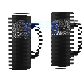 Cheer Grandma My Favorite Cheerleader Calls Me G-Ma Blue Coffee Mug | Mazezy