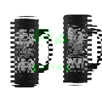 Cheer Mom Green Cheerleading Football For Graphic Coffee Mug | Mazezy