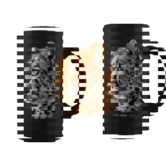 Cheetah Face Animal Coffee Mug - Monsterry