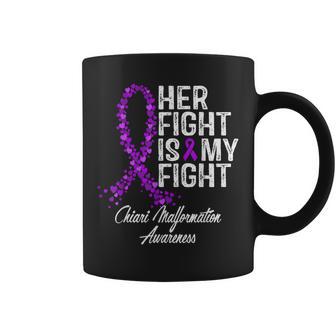 Chiari Malformation Awareness Her Fight Warrior Support Coffee Mug - Thegiftio UK