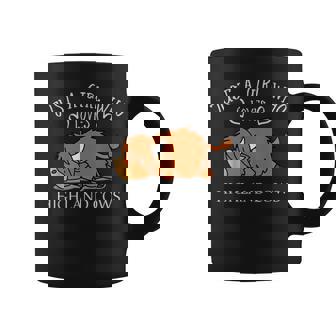 Chica Amante Del Animal Escocésaca Peluda De Tierras Altas Taza de café - Regaloses