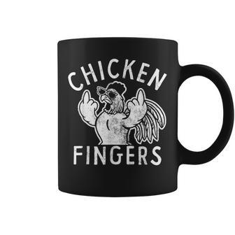 Chicken Fingers Middle Fingers Chicken Coffee Mug - Thegiftio UK